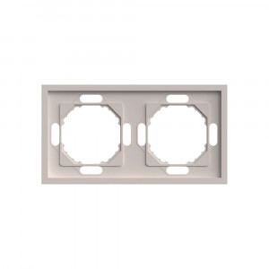 Рамка 2-местная Stekker Эмили PFR00-5002-08 серия Эмили кашемир soft touch 49911
