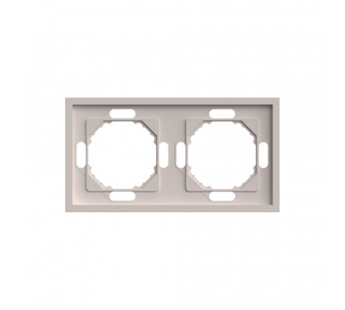 Рамка 2-местная Stekker Эмили PFR00-5002-08 серия Эмили кашемир soft touch 49911