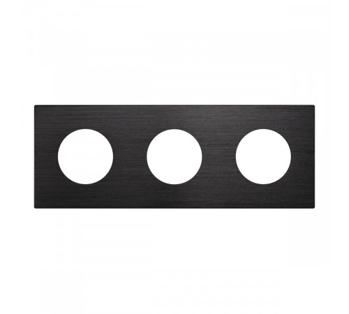 Рамка 3-местная алюминиевая Arlight FRM-PRESTO-ALR-3-BK 043872
