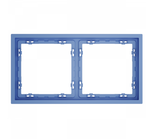 Рамка пластиковая Voltum S70 на 2 поста, (деним) VLS100215
