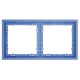 Рамка пластиковая Voltum S70 на 2 поста, (деним) VLS100215