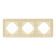 Рамка на 3 поста алюминиевая Arlight FRM-AKIRY-SFAL-3-GD 049742