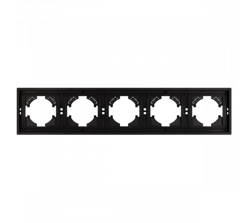 Рамка пластиковая на 5 постов Arlight FRM-TENDO-PL-5-BK 053852