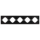 Рамка пластиковая на 5 постов Arlight FRM-TENDO-PL-5-BK 053852