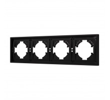 Рамка пластиковая на 4 поста Arlight FRM-TENDO-SFPL-4-BK 054654
