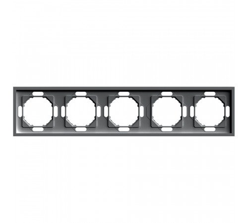 Рамка 5-местная Stekker Эмили PFR00-5005-09 антрацит soft touch 49940 Рамка 5-местная Stekker Эмили PFR00-5005-09 антрацит soft touch 49940