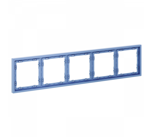Рамка пластиковая Voltum S70 на 5 постов, (деним) VLS100515