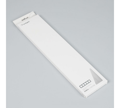 Рамка на 5 постов стеклянная Arlight FRM-OMALI-GS-5-WH 049704 Рамка на 5 постов стеклянная Arlight FRM-OMALI-GS-5-WH 049704
