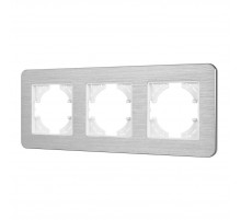 Рамка на 3 поста алюминиевая Arlight FRM-AKIRY-AL-3-SR 049728