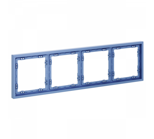 Рамка пластиковая Voltum S70 на 4 поста, (деним) VLS100415