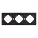 Рамка пластиковая на 3 поста Arlight FRM-TENDO-PL-3-BK 053844