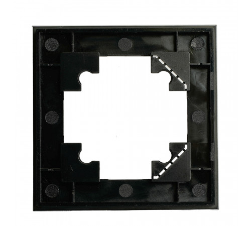 Рамка 1-местная для сенсорных механизмов, подсветки, стекло, Stekker Катрин GFR00-7001-05S  50304