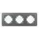Рамка на 3 поста стеклянная Arlight FRM-OMALI-SFGS-3-GR 049714