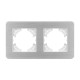 Рамка на 2 поста алюминиевая Arlight FRM-AKIRY-AL-2-SR 049724