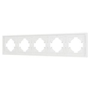 Рамка пластиковая на 5 постов Arlight FRM-TENDO-SFPL-5-WH 054660
