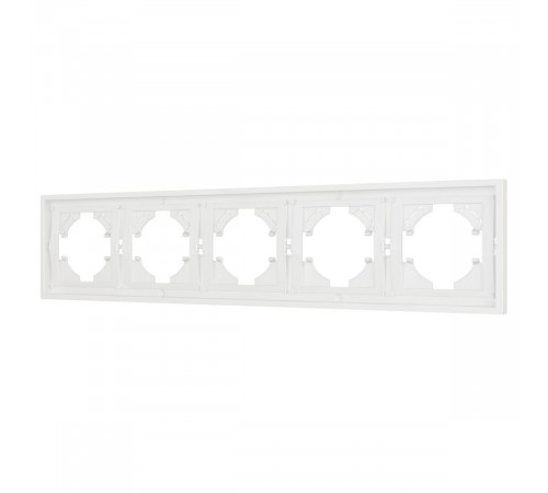 Рамка пластиковая на 5 постов Arlight FRM-TENDO-SFPL-5-WH 054660