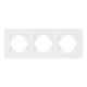 Рамка на 3 поста стеклянная Arlight FRM-OMALI-GS-3-WH 049696