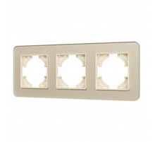 Рамка на 3 поста стеклянная Arlight FRM-OMALI-SFGS-3-GD 049715