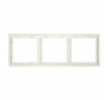 Рамка пластиковая Voltum S70 на 3 пост, (хлопок) VLS100313