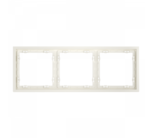 Рамка пластиковая Voltum S70 на 3 пост, (хлопок) VLS100313