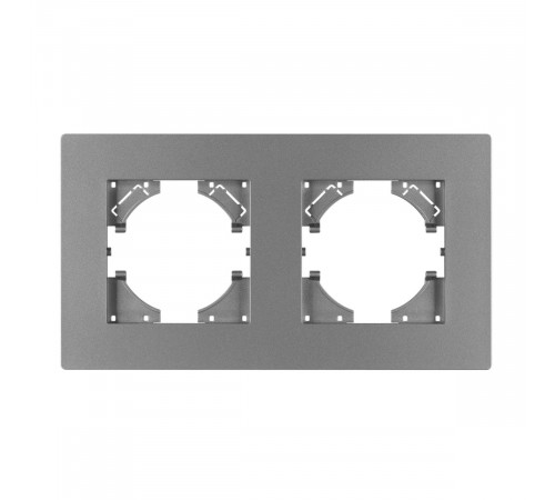 Рамка на 2 поста пластиковая Arlight FRM-PERIO-PL-2-GR 049752 Рамка на 2 поста пластиковая Arlight FRM-PERIO-PL-2-GR 049752
