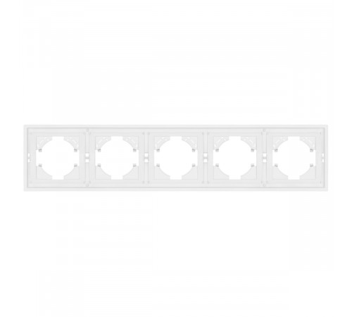 Рамка пластиковая на 5 постов Arlight FRM-TENDO-PL-5-WH 053851