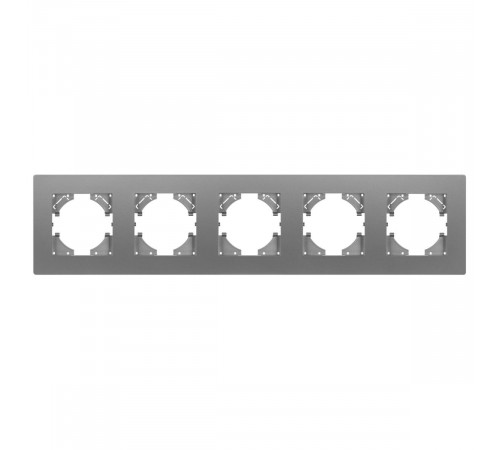 Рамка на 5 постов пластиковая Arlight FRM-PERIO-PL-5-GR 049764 Рамка на 5 постов пластиковая Arlight FRM-PERIO-PL-5-GR 049764