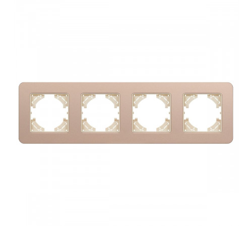 Рамка на 4 поста алюминиевая Arlight FRM-AKIRY-SFAL-4-GD 049745