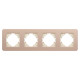 Рамка на 4 поста алюминиевая Arlight FRM-AKIRY-SFAL-4-GD 049745