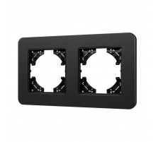 Рамка на 2 поста алюминиевая Arlight FRM-AKIRY-SFAL-2-BK 049738