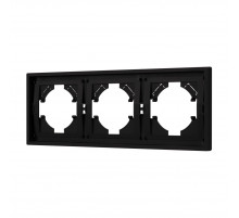 Рамка пластиковая на 3 поста Arlight FRM-TENDO-SFPL-3-BK 054650