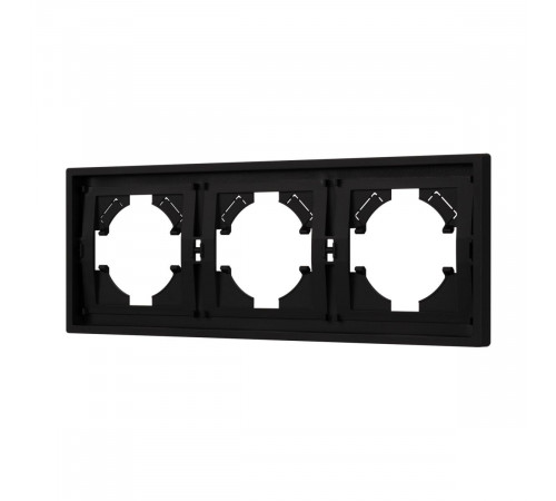 Рамка пластиковая на 3 поста Arlight FRM-TENDO-SFPL-3-BK 054650