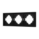 Рамка пластиковая на 3 поста Arlight FRM-TENDO-SFPL-3-BK 054650