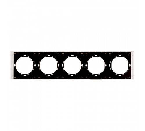 Рамка 5-местная Stekker Мия PFR00-3005-01 белая магнолия 50460