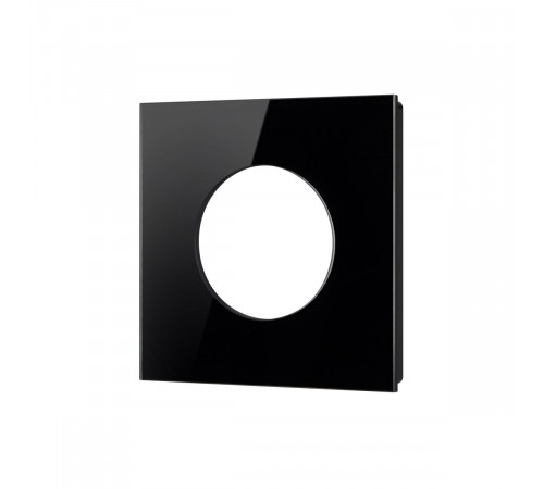 Рамка стеклянная на 1 пост Arlight FRM-GLARE-GC-1-BK 043833 Рамка стеклянная на 1 пост Arlight FRM-GLARE-GC-1-BK 043833