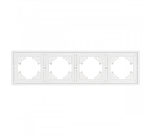 Рамка пластиковая на 4 поста Arlight FRM-TENDO-SFPL-4-WH 054656