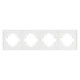 Рамка пластиковая на 4 поста Arlight FRM-TENDO-SFPL-4-WH 054656