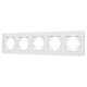 Рамка на 5 постов стеклянная Arlight FRM-OMALI-SFGS-5-WH 049720