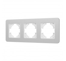 Рамка на 3 поста алюминиевая Arlight FRM-AKIRY-SFAL-3-SR 049740