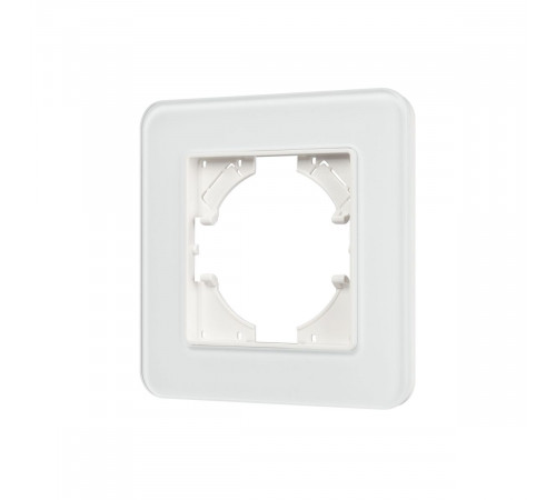 Рамка стеклянная на 1 пост Arlight FRM-OMALI-SFGS-1-WH 049675 Рамка стеклянная на 1 пост Arlight FRM-OMALI-SFGS-1-WH 049675