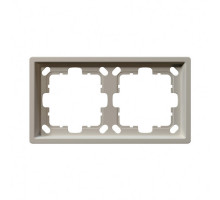 Рамка серия FD 2-постовая, цвет Сахара Jasmart FD1002SH