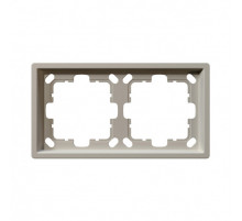 Рамка серия FD 2-постовая, цвет Сахара Jasmart FD1002SH