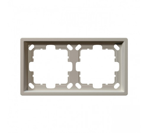 Рамка серия FD 2-постовая, цвет Сахара Jasmart FD1002SH