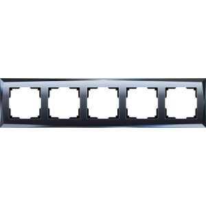 Рамка Werkel Diamant на 5 постов черный WL08-Frame-05 4690389063664