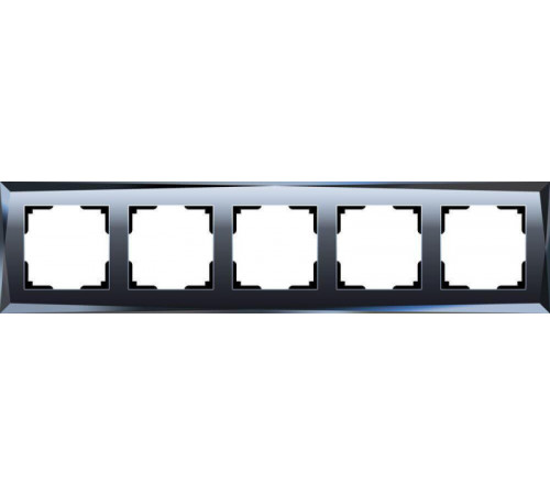 Рамка Werkel Diamant на 5 постов черный WL08-Frame-05 4690389063664