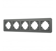 Рамка на 5 постов стеклянная Arlight FRM-OMALI-SFGS-5-GR 049722