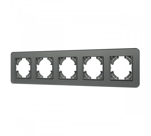Рамка на 5 постов стеклянная Arlight FRM-OMALI-SFGS-5-GR 049722