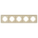 Рамка на 5 постов стеклянная Arlight FRM-OMALI-SFGS-5-GD 049723