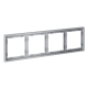 Рамка пластиковая Voltum S70 на 4 поста, (серый) VLS100416