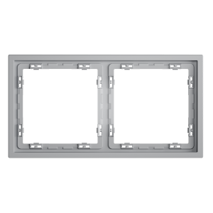 Рамка пластиковая Voltum S70 на 2 поста, (серый) VLS100216